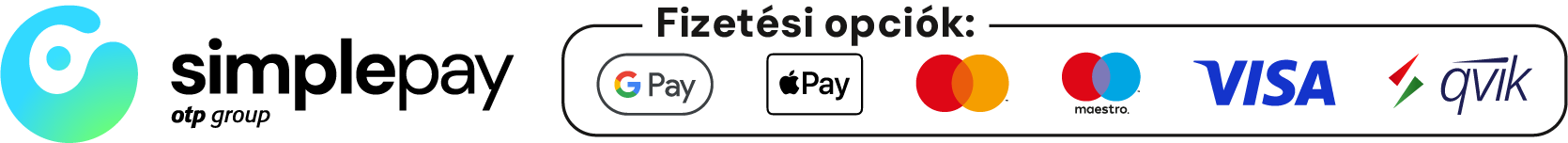 SimplePay (OTP) – elfogadott fizetési mód